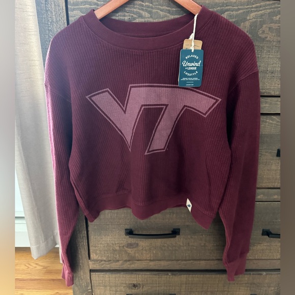 League Tops - League Maroon VT Women's Hoodie